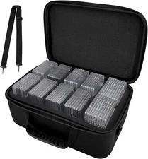 Graded Card Case Storage Box Fits for 64 Graded Sports Trading Cards, Slab Card
