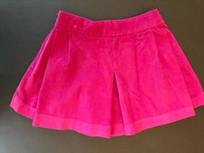 NWOT Gap Kids Dark Pink Pinwale Corduroy Pleated Skirt w/Side Zipper 4