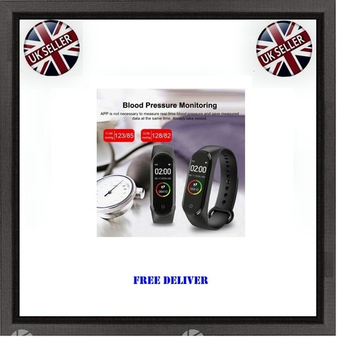 Smart Watch Fitness Tracker Heart Rate Monitor Sport Bracelet Health Band- M4 UK - 第 2/24 張圖片