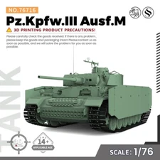 SSMODEL SS76716 1/76 Military Model Kit Pz.Kpfw.III Ausf.M