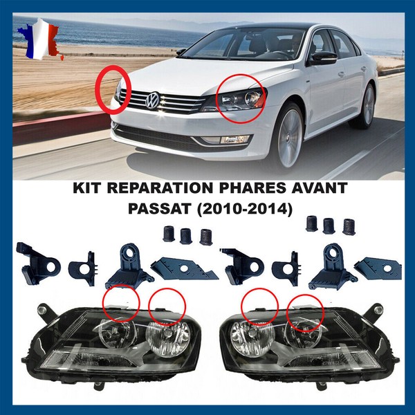Satz Von Reparatur Scheinwerfer Links+Recht Nuckel FüR Passat 10-14 3AA998226-image