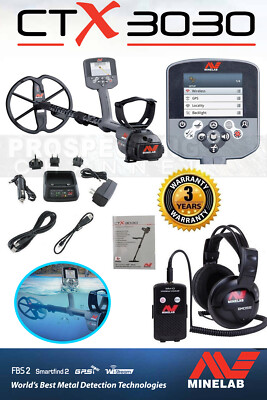 MINELAB CTX 3030 Waterproof Metal Detector + LITHIUM ION Battery + Headphones