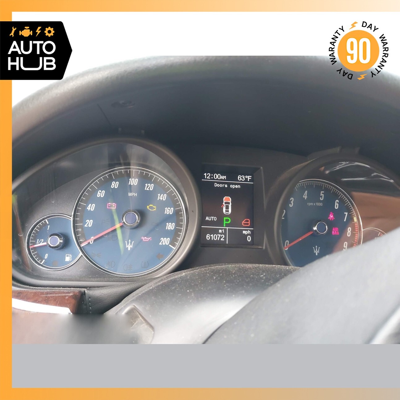 09-12 Maserati GranTurismo S M145 4.7L Instrument Cluster Speedometer OEM 61k