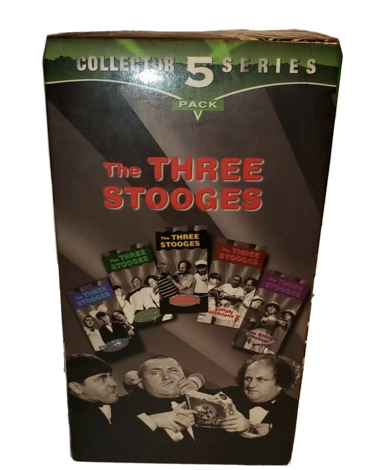 The Three Stooges Collector 5 Series GoodTimes Home Video VHS 3 Unopened  - Image 3 of 4