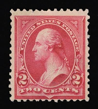 VERY AFFORDABLE GENUINE SCOTT #251 FINE MINT NG 1895 2¢ CARMINE TYPE-II  #11669
