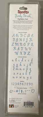 Sizzix Sizzlits Funky Brush Alphabet Set | eBay