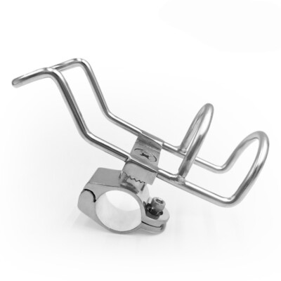 Rail Mounted Clamps on Rod Holder for Fishing Boats Kayaks Marine
