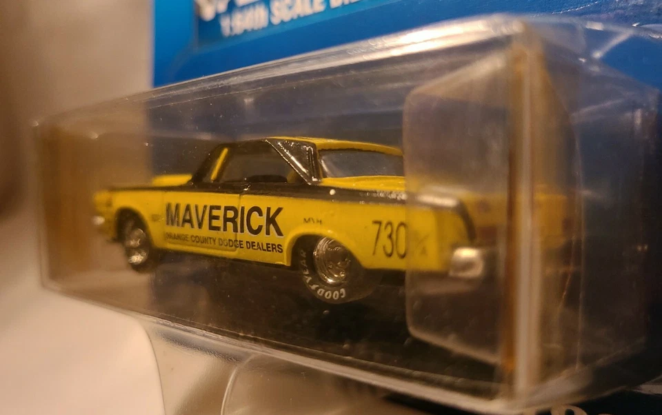 Dodge "Maverick" Platinum Drag Racing Series 1964 escala 1/64 fundido a presión Foto 4 de 4