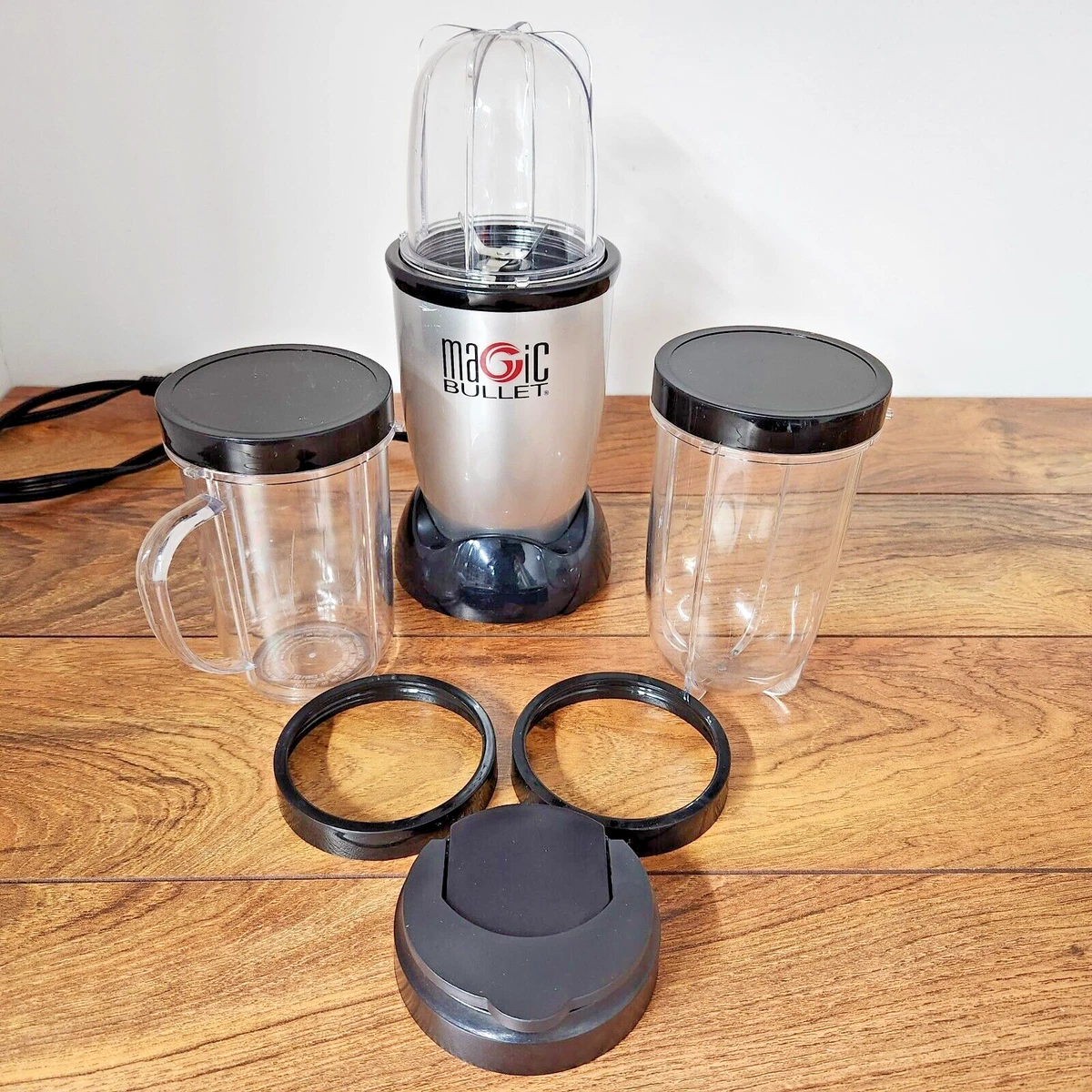 Magic Bullet Mini Kitchen Blender MB1001B With Blades Various Cups Tops  Tested