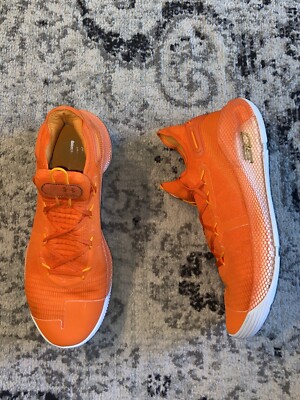 Under Armour Curry 6 Team Orange Burst White 3022893-800 Men s Size 14 Rare UA