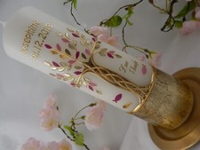 Świeca chrzcielna Drzewo życia Chłopcy Dziewczęta Ozdoba woskowa 25x7 cm Oryginalny design NOWA