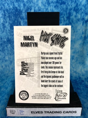 Leeds 1999 Futera Fans Selection SINGLE Football Trading Card Base Futera 1999 - Picture 111 of 253