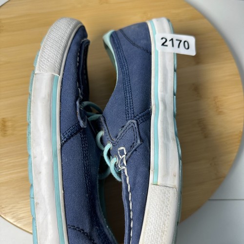 Skechers Go Vulc Shoes Womens Size 6.5 Casual Navy Blue Boat Lace Up Sneakers - Picture 8 of 8