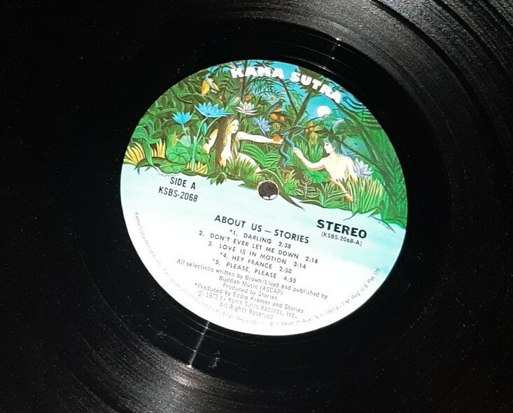 The Stories GF gatefold LP About Us 1973 Kama Sutra KSBS
