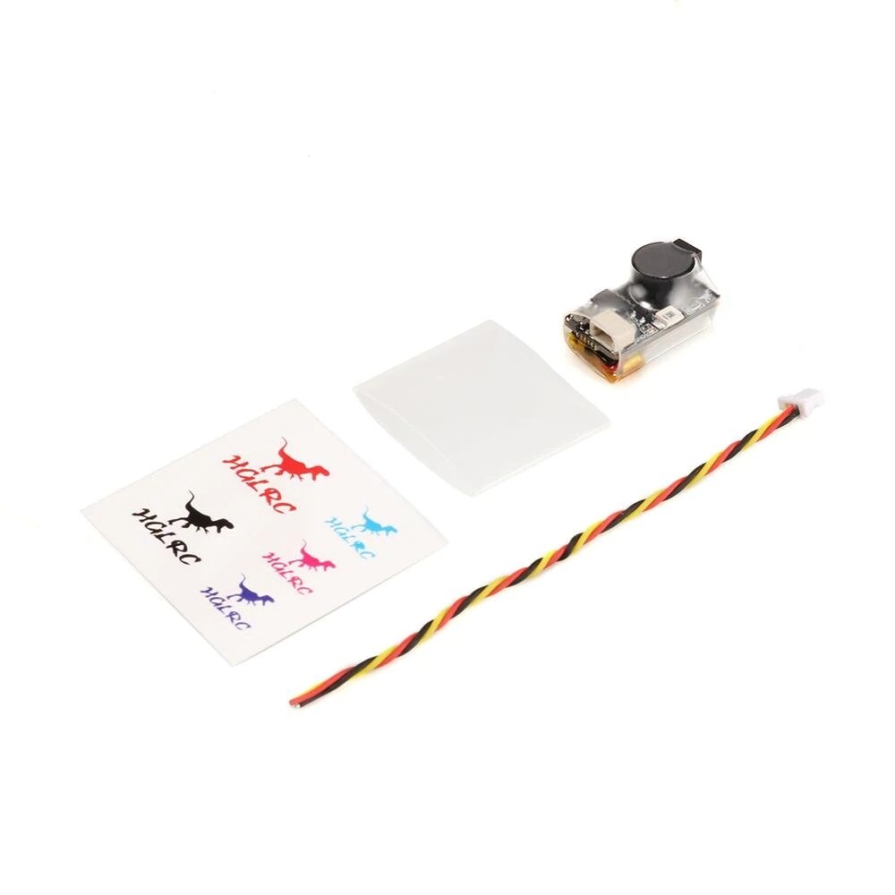 HGLRC Soter 22x12x12mm Super Loud Buzzer 5V with LED For FPV Racing RC Drone