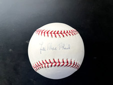 Lee MacPhail signed Major League Baseball autographed baseball *HOF*