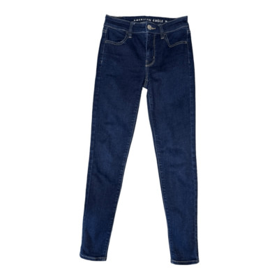 American Eagle Super Stretch Size 0 Short Dark Wash Hi-Rise Jeggings