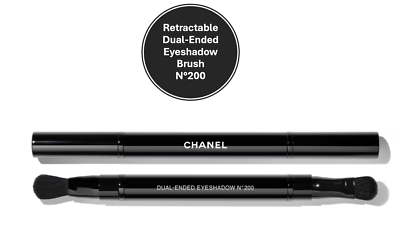 NEW CHANEL Dual-Ended Retractable Eyeshadow Brush No. 200 | eBay