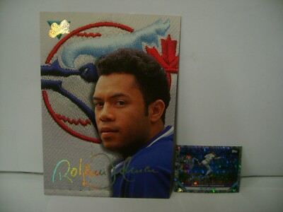 ROBERTO ALOMAR LOT 1993 LEAF STUDIO#4   1993 TOPPS MICRO PRIZM #50