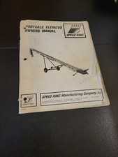 SPEED KING PORTABLE ELEVATOR OWNERS OPERATORS GUIDE MANUAL BOOK PEOM  