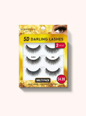 ABSOLUTE NEW YORK 5D DARLING LASHES 3 PAIR MULTI PACK - ELDM21 ARIA