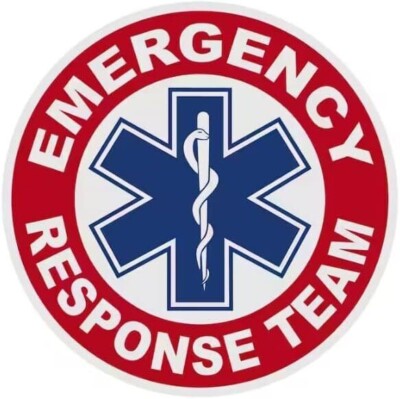 2 Inch Reflective ERT Emergency Response Team Star Of Life Medical Sticker