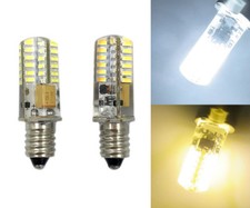 Mini Bombilla LED E10 Base 2W 48LED 3014SMD AC DC12V/110V/220V Luz Silicona #1