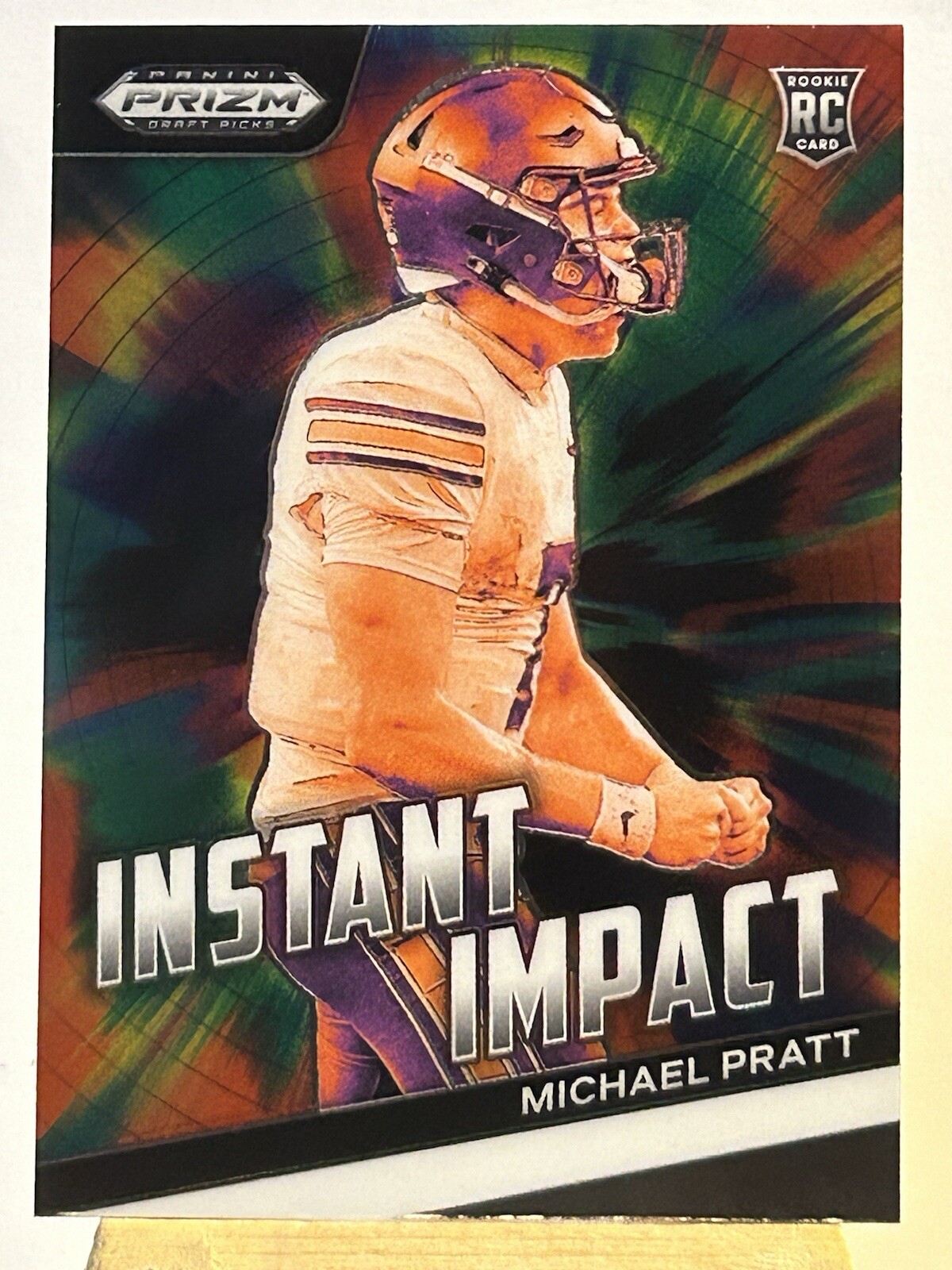 2024 Panini Prizm Draft Picks RC Michael Pratt Instant Impact Insert II-MP
