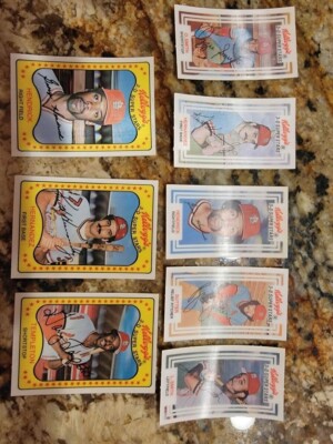 1981 (3) 1983 (5) Kelloggs 3d super stars St Louis cardinals ozzie smith Bruce s