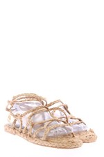 ZARA Römer-Sandalen Damen Sandalen Gr. DE 39 creme Casual-Look