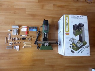 Proxxon MICRO Fräse MF 70 mit Zubehör Fräser