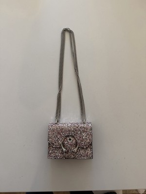JIMMY CHOO シルバー パーティバック Jimmy Choo Paris Mini Glitter Crossbody bag. | eBay