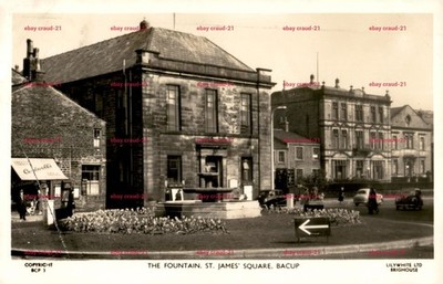 Lilywhite Ltd Der Brunnen St James Square Bacup Postkarte verschickt Brighouse