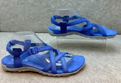Merrell Women's Terran Ari Lattice Multi Sport Sandal Shoe Blue sz 10 (S2430)