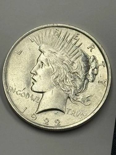 1922 PEACE DOLLAR ORIGINAL BU + NICE POPULAR DATE FREE SHIPPING