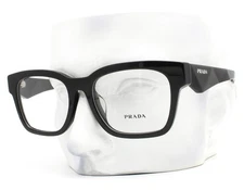Prada Eyeglasses Glasses VPR A10VF 16K-1O1 Black 54mm with Case Alternative Fit