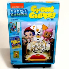 Nickelodeon Bubble Guppies Great Guppy DVD Gift Set NEW Book, Crayons, Poster