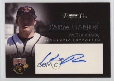 2007 TRISTAR Prospects Plus Farm Hands Authentic Wes Roemer #FH-WR Auto 5c2