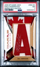 Dale Hawerchuk Patch /50 PSA 7 2009 SP Game Used Marks of a Nation Pop 1