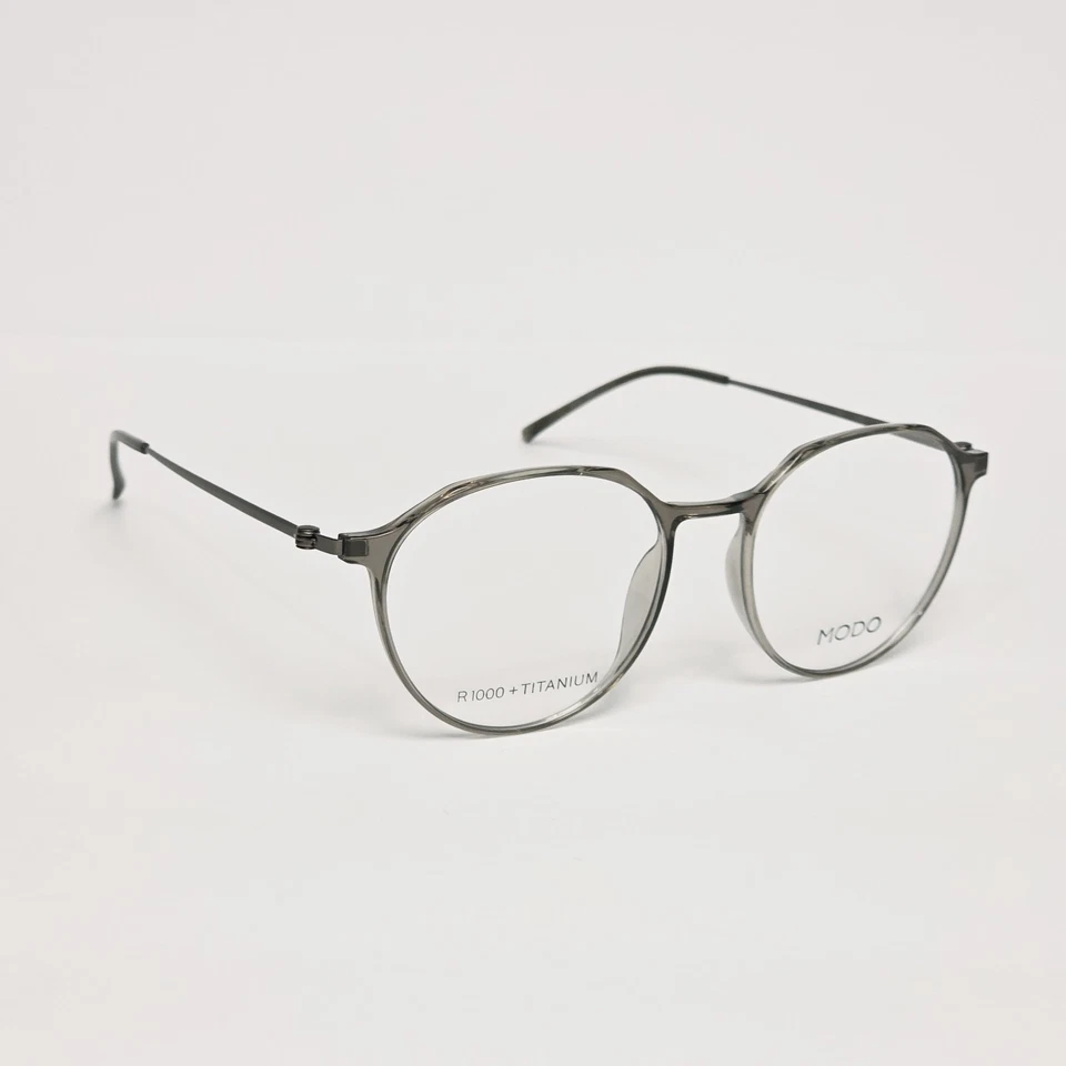 MODO 7032 Women's Ultra-Light Titanium Round Glasses in Gray Crystal | 48mm - Image 3 of 4