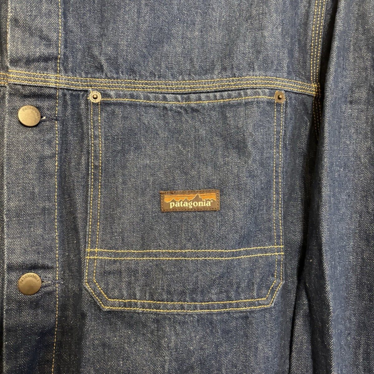 Patagonia Steel Forge Denim Jacket Blue Size XXL Made in USA Style