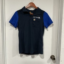 Carhartt Relaxed Fit United Airlines Short Sleeve Polo, Navy, Small, Workwear