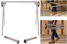 1 Folding Metal Sawhorse 29" H x 31-1/8" L, Heavy Duty Steel Saw Horse 750 lbs