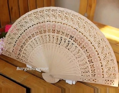 Handventilator Holzfächer Dekofächer Hochzeitsfächer Tragbar Faltbar Designfächer