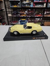 hot wheels 1:18 scale diecast - 1969 corvette ZL1 Stingray yellow - NO BOX -