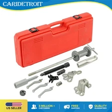 US （19） Slide Hammer Dent Puller Tool Kit Wrench Adapter Axle Bearing Hub Auto