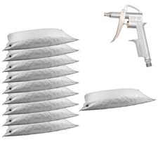 10PK 36" x 72" 2 Ply Poly Woven Dunnage Bag & Air Inflator Gun Kit for Packaging