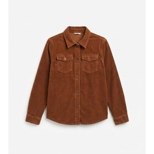 PacSun Kids Brown Corduroy Button Up Shirt Jacket Youth XL 12 Oversized Shacket