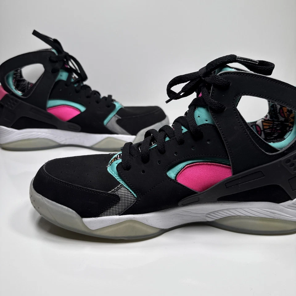 Nike Air Flight Huarache Shoes South Beach Miami Vice Spurs Mens Sz 13 Sneakers - Image 4 of 4