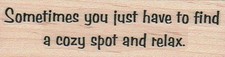 Sometimes You Just Have To Find 1 x 3 1/4" Rubber Stamp, Words and Phrases Stamp